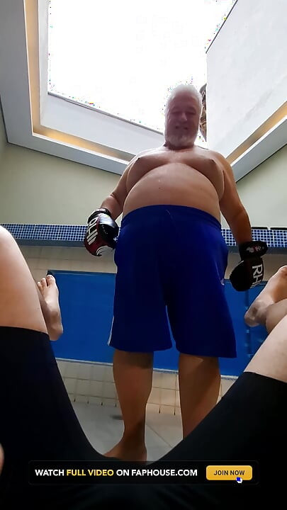 POV Stepdaddy Boss Boxer Training Session