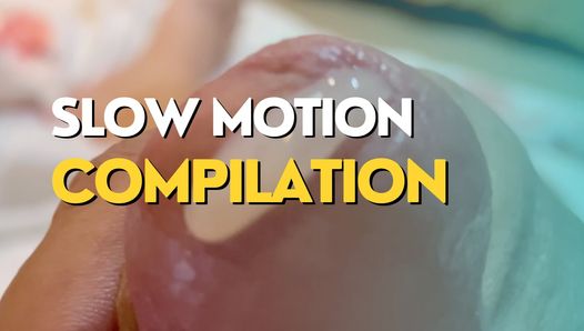 Slow motion compilatie van enorme ladingen sperma