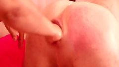 Anal fisting, with hand and plug at the same time!!