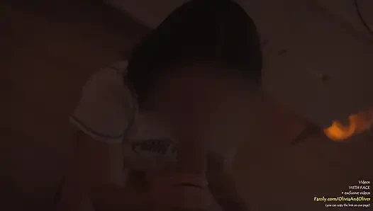 Sepong kontol di tengah malam setelah pesta!