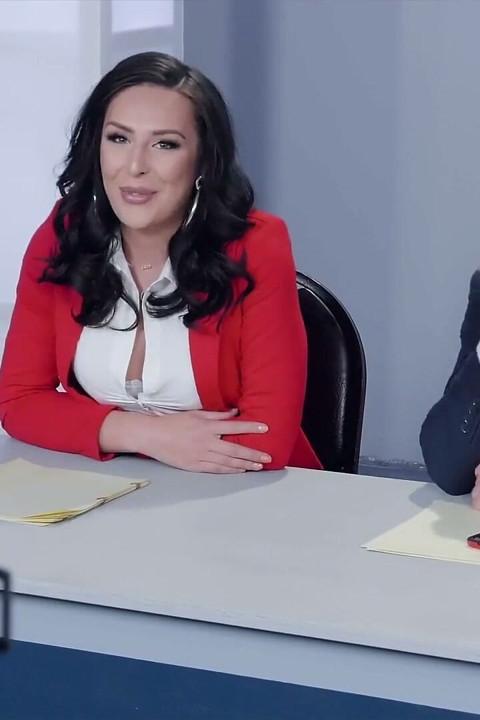 Trans Angels - Lance Hart Pounds Ass of Big Titted Chanel Santini as She Strokes Thick Tgirl Cock at Work
