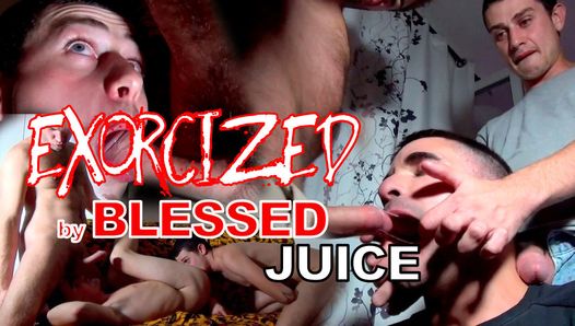 Teaser exorcizado por el jugo de dos chicos calientes