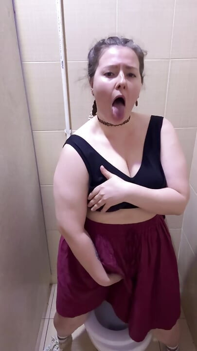 Masturbating in a public toilet at a nightclub