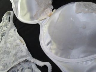 Cumming on Sister in Law's Pretty Bra and Panties