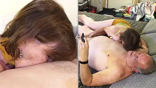 Granny Carmen's Slave Princess Leia Gives Jabba's Customer A Royal Cock Sucking! 72125CAMS26M