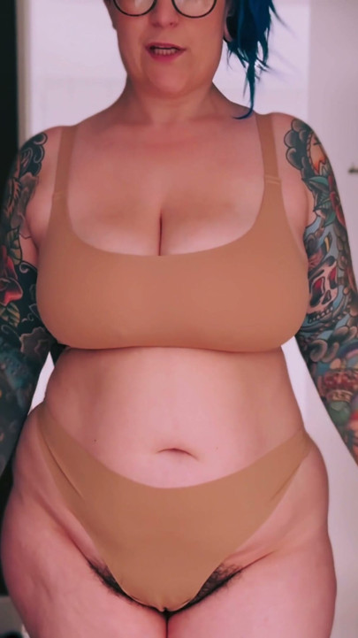 Curvy British MILF Tries On Sexy SHEIN Lingerie Tattooed & Busty PART TWO | Clip 3