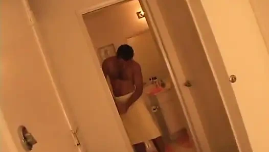 Young stud pounds horny mature slut on floor