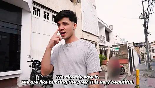Influencer nimmt es auf straßen herausforderungen an, um mit heißen girls in Cali sex zu haben