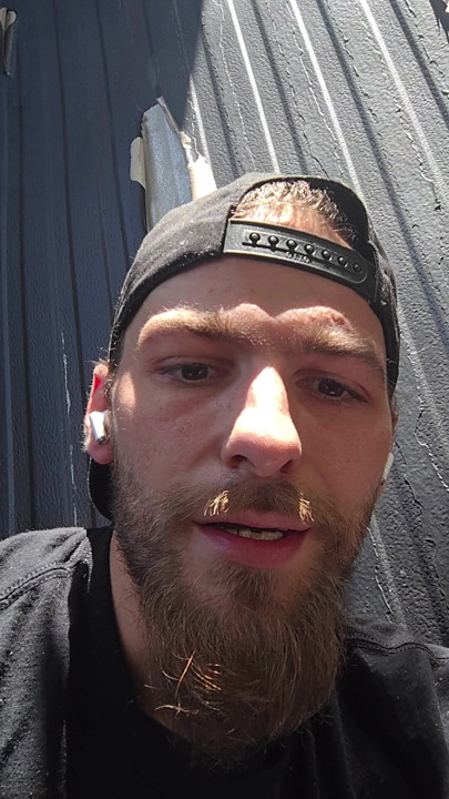Chillin before work getting ready to do my first video tonight.
