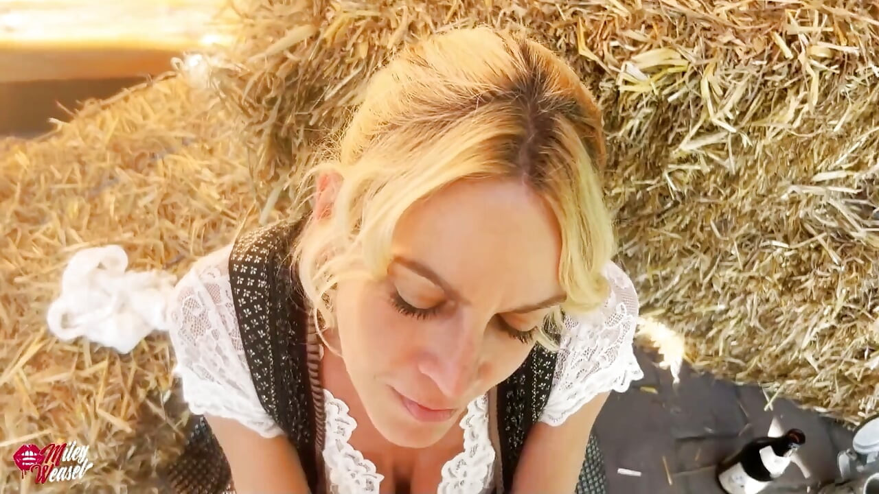 Hot Blonde German Girl in Dirndl Gets Fucked All Holes