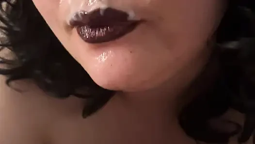 Минет настоящей пары в домашнем видео! Камшот на лицо Ahegao