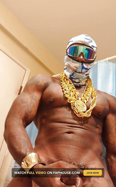 Iceberg Slim Stroking His Huge Monster Cock Cum in Yo Face