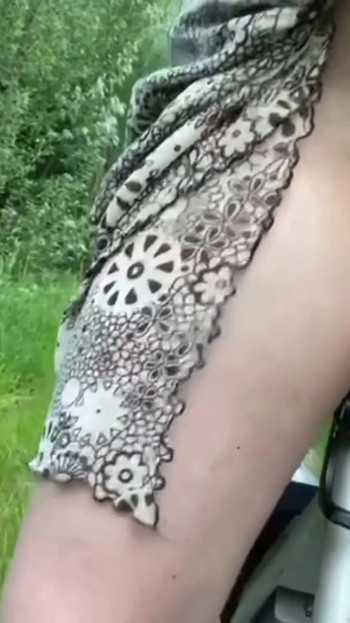 Must-share moment from "Outdoor fucking with bicycle seat, handle, wheel humping, riding with dildo in pussy and ass"