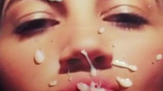 Amanda takes my jism load all over her face cum tribute