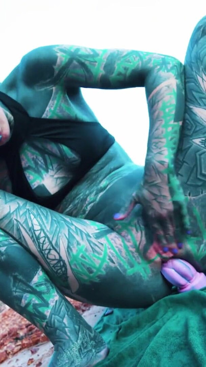 I Masturbating Outside Near My Anus with a Dildo | Clip 2