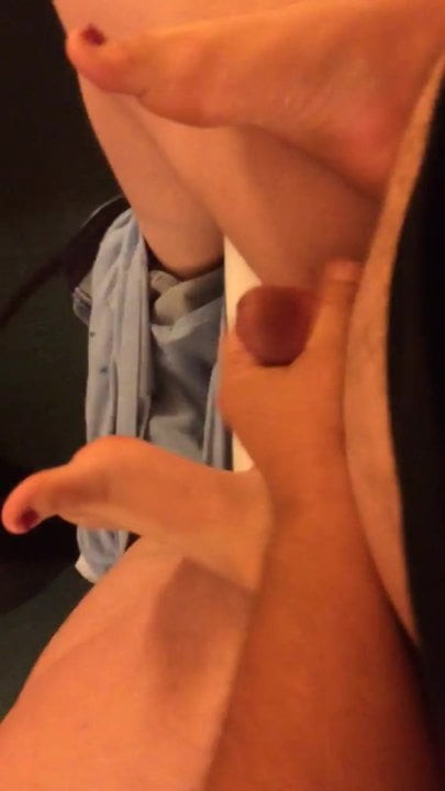 Amateur stripper footjob large cum