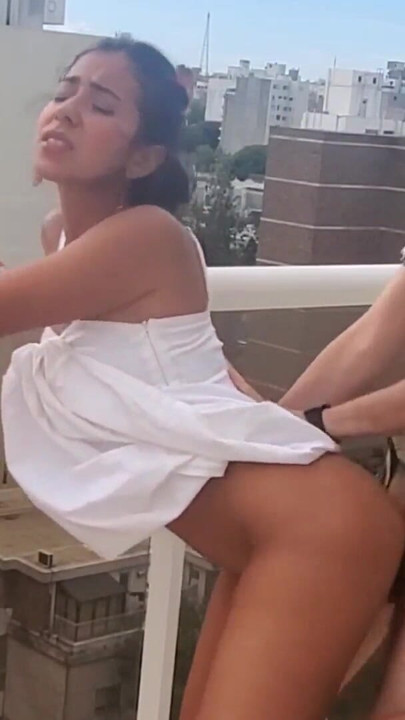 Wild Hope has sex with her future husband's best friend hours before the wedding, public sex on the rooftop | Clip 1