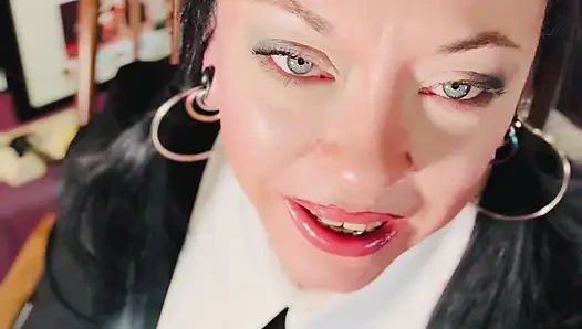 Wednesday Addams Smokes A Cigarette For Her Ghouls! Tina Snua Smoking A Cork Cig - OMI Snap Inhales OME Drifting