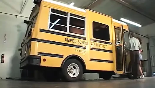 Hot ebony teen fucking a bus driver