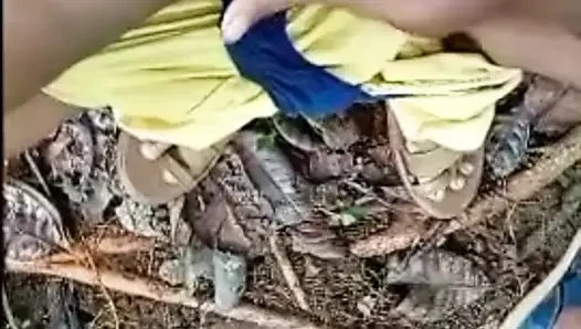 My wife fucking in forest