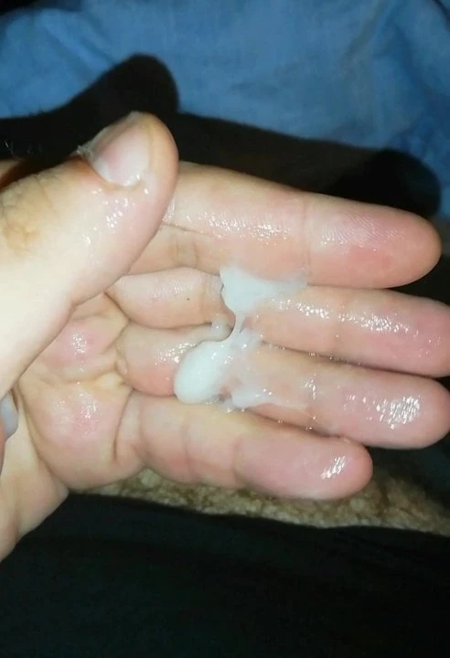 Playing with my cum