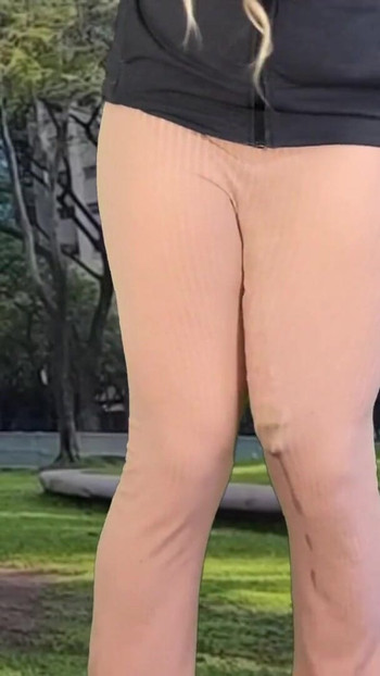 Iconic moment from "Huge dick shemale hands free cum public"