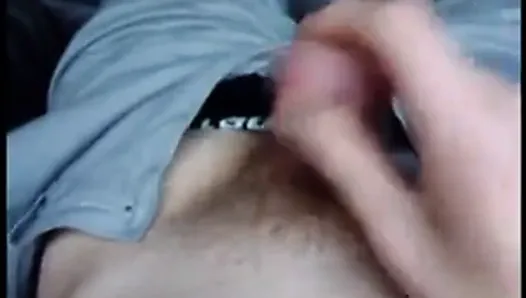 Small blond pubed cock jerkoff