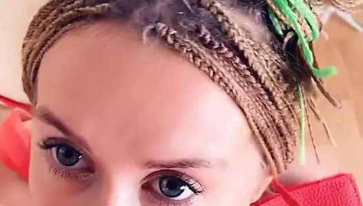 PETITE BABE WAS PUT ON A LEASH AND FUCKED IN THE ASS UNTIL HER ASSHOLE WAS FILLED WITH CUM