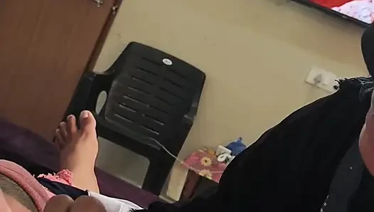 Hintli müslüman telugu kız sabırlı