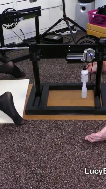 Spectacular moment from "Amazing Fucking Machine Double Dildo Duel"