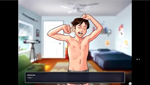 Yaz mevsimi efsanesi - Johannes ve bayanlar bottelde oynaşıyor ... Erik ve Johannes Bayan Johnson'ı sikiyor.