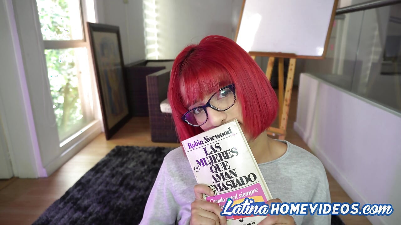Cute Latina teen gives Spanish lesson while stripping