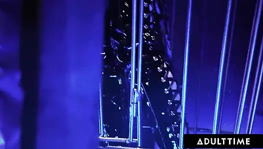 ADULT TIME - Caged Obedient Petite Jane Wilde Gets Throat Fucked & ANAL Destroyed By Hung Master