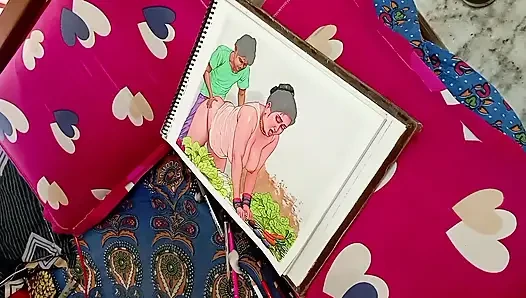 Seorang wanita desa India yang seksi tapi malang meniduri penjual sayuran untuk membayar sayuran
