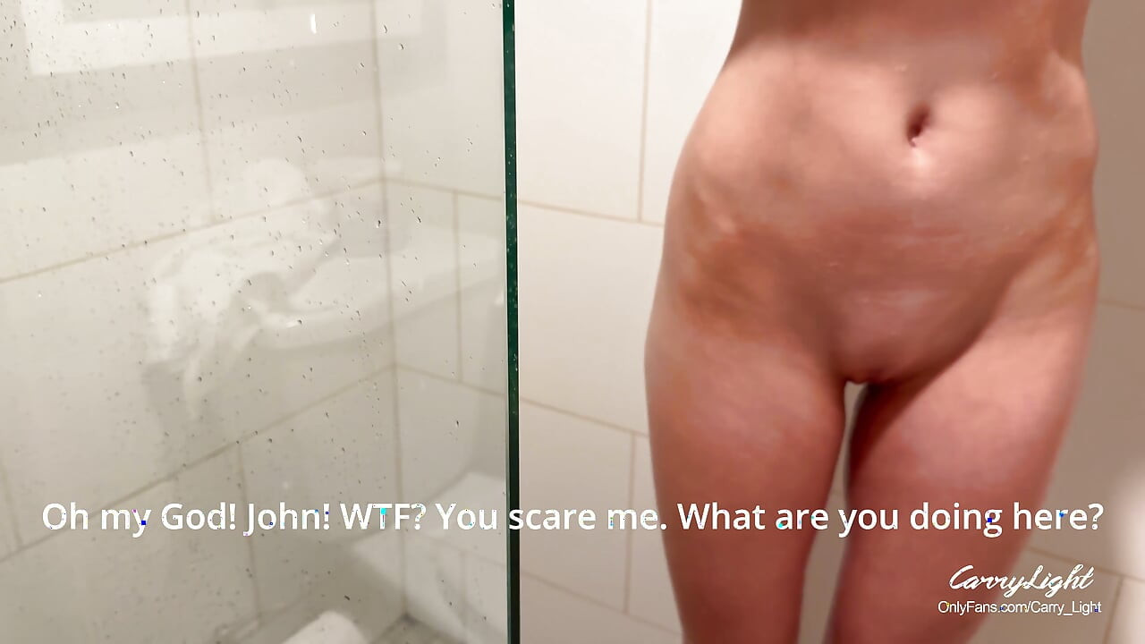 Step Mom caught Step Son jerking off and helps to cum quick on her pussy while her Husband is home