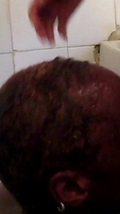 This BLACK LESBIAN COUPLE went wild LICKING PUSSY 69 after steamy taking a shower | Clip 1