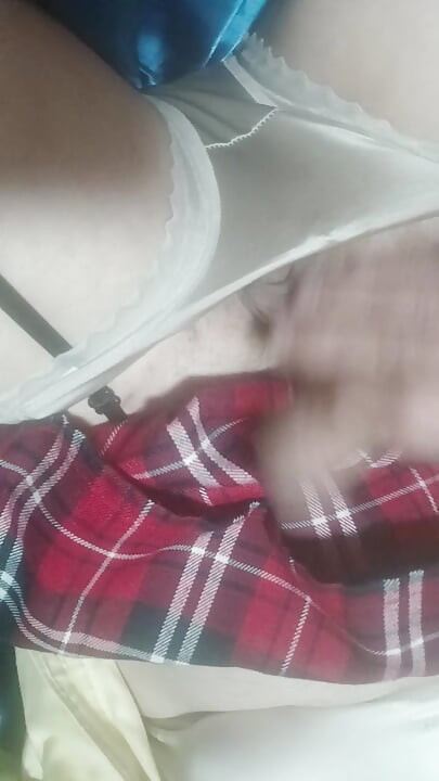 Panties boy playing