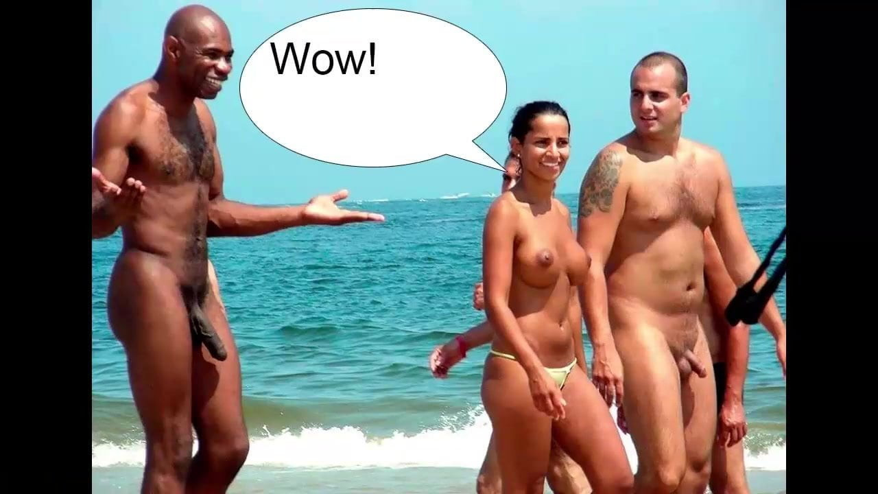 Hot ebony slut has massive tits. Cum on big natural tits