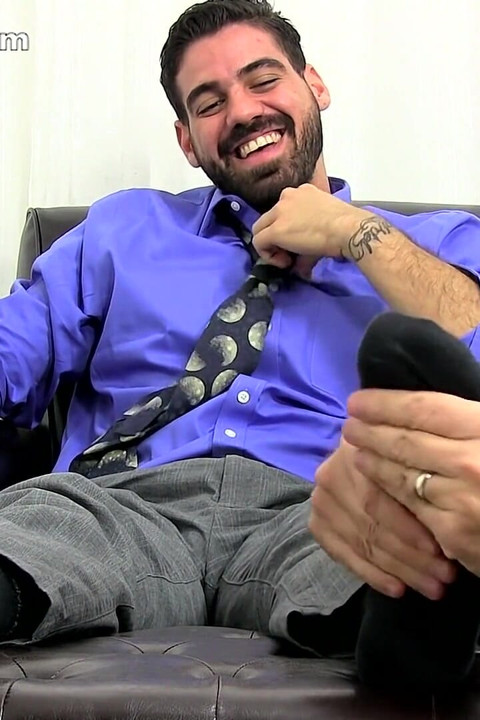 Ricky Larkin's Dress Socks & Size 11 Bare Feet Worshiped
