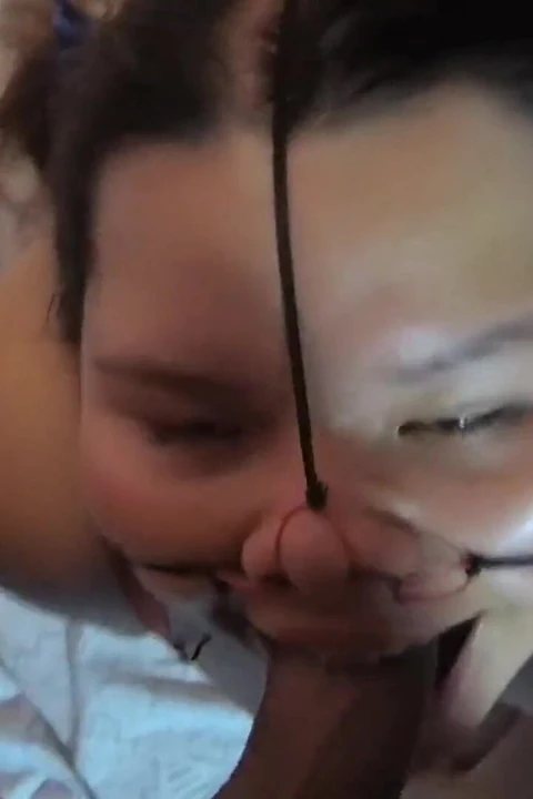 I Fuck Her Beautiful Face, I Cum Inside Her Nostrils and the Cum Comes Out of Her Mouth