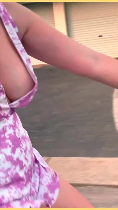 Captivating moment from "Wifey flashes her tits in public bike ride"