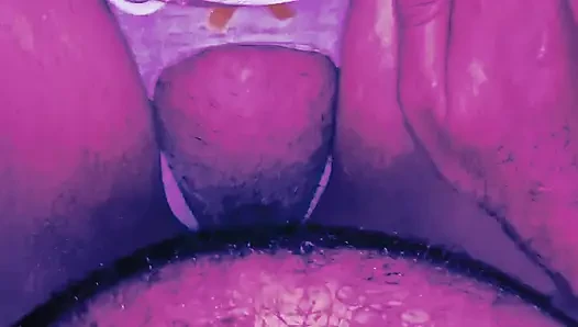 I tore my stepmom's panties and came a lot in her beautiful pussy, hairy pussy and her big tits