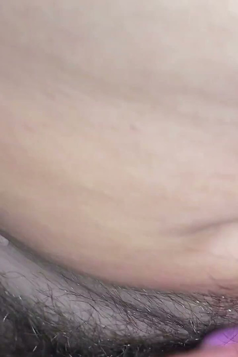 Watching TV with Own Porn and Getting Super Hard to Fuck Hairy Pussy