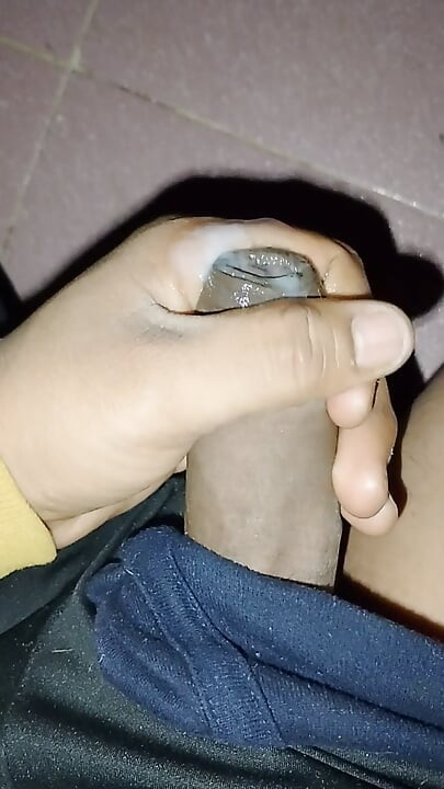 Handjob Masturbation Cum at Late Night