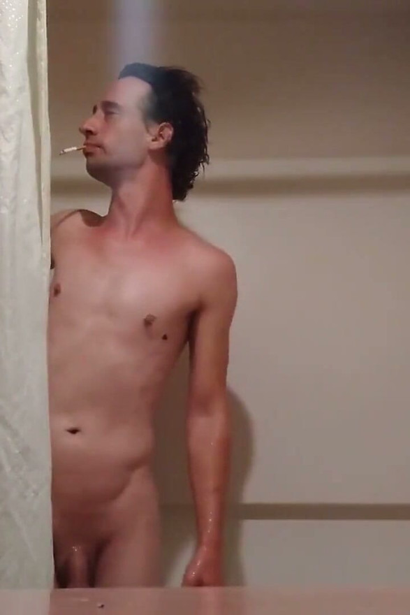 Showering, Stroking and a Cigarette