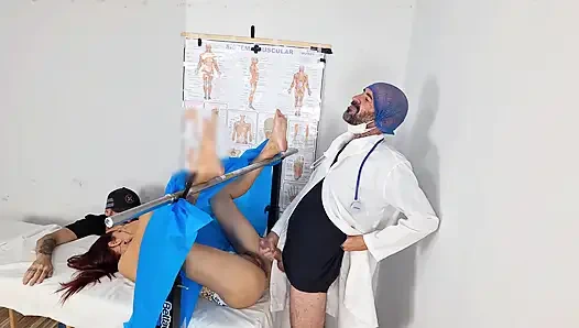 Gynecologist Sticks It up Married Woman's Ass During Exam