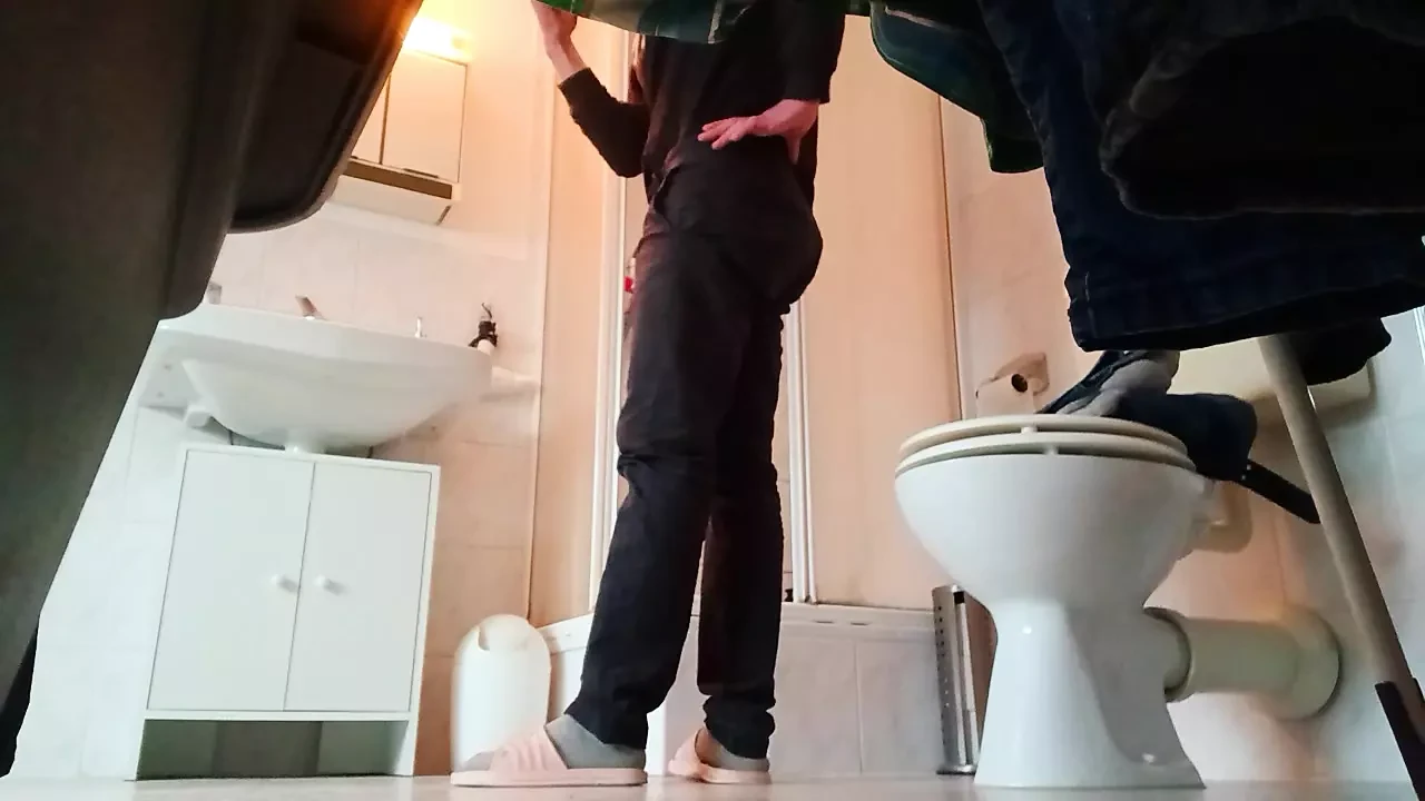 while showering, turned myself!
