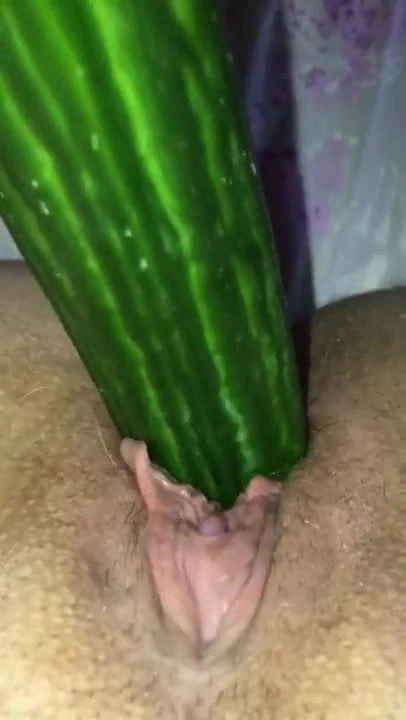 Cucumber fuck