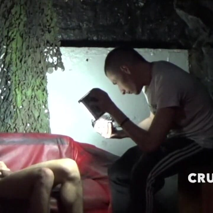 Slut Dfucked Raw in the Dark Room by His Friend