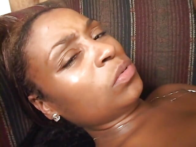 Ebony model blows huge black dick and gets her asshole covered with cream